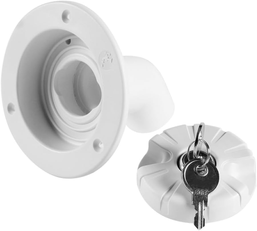 Replacement Rv Water Inlet Cap Camper Parts Durable Water Fill Inlet for Trailer Rv Marine Easy to Use