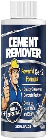 Concrete Dissolver | Fast-Acting Cleaning Solvent | 237ml Concrete Cleaner for Driveway | for Outdoor Indoor Construction Sidewalk Patio Garage Floor Wall Tool Brick — view 8
