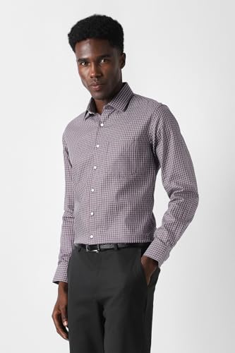 Image of Van Heusen Men's Cotton Solid Slim Fit Shirt