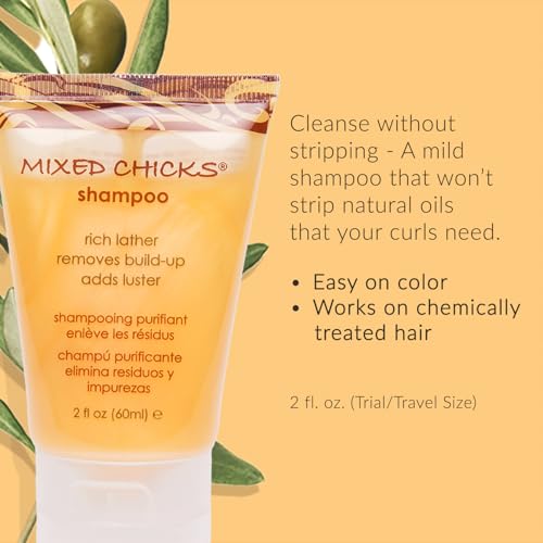 Mixed Chicks Travel & Trial Pack - Shampoo, Deep Conditioner, Leave-in Conditioner, 2 fl. oz. each