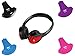 BOSS Audio Systems HP34C Dual Channel Foldable Wireless Headphone, Interchangeable Color Accent Caps