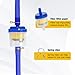 HIAORS Dirt Bike Gas Fuel Line 3/16 Compatible with GY6 139QMB 157QMJ SSR110 150cc 125cc 90cc 70cc 50cc Taotao Apollo Scooter Moped Go Kart ATV Quad 4 Wheeler Motorcycle Parts Blue with Fuel Filter