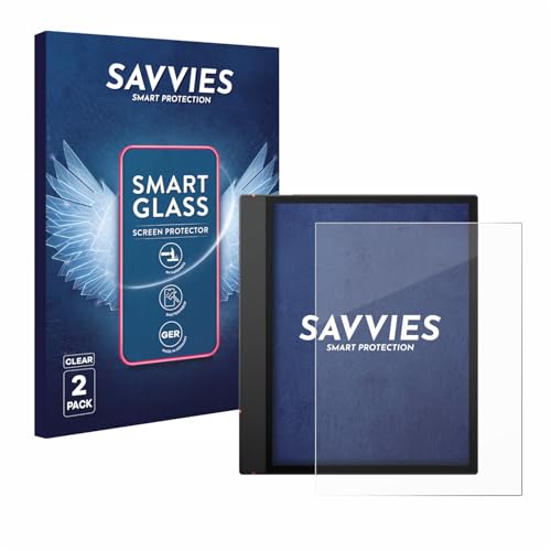 Savvies 2 Stück Panzer Schutz Glas für Boox Note Air 5 C 9H Schutzfolie, Glas-Folie, HD Klar, Blasenfrei, Anti-Fingerabdruck, Bildschirmschutz