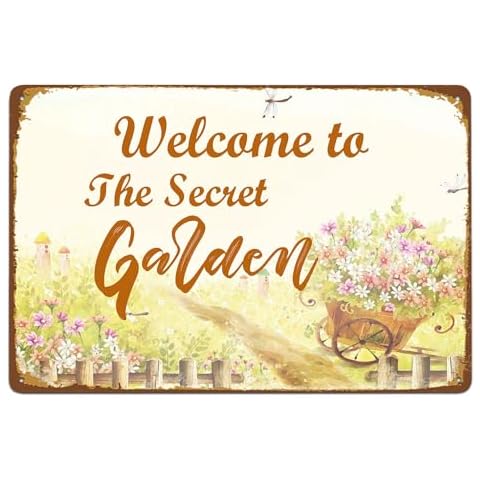 Metal Sign Vintage Decor Home Garden Kitchen Bar Cafe Club Cave Wall Decor Retro Garden Tin Sign 8x12 Inch Cover
