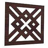 VINTORKY 几何模様壁面装飾 自己粘着式 ウッド製 壁アートオーナメント 寝