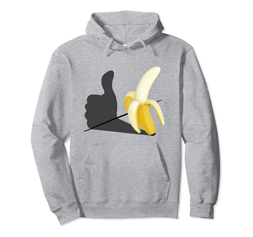 Me gusta el plátano optimista Pop-Art Sudadera con Capucha
