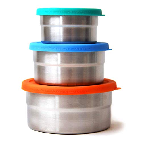 Ecolunchbox Seal Cup Trio 3-Piece Nesting Stainless Steel Leak-Proof Food Storage Containers #TOP12