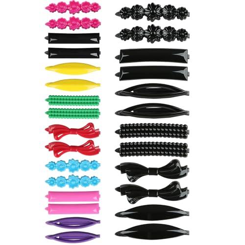 Small Barrettes for Fine Hair, 28 Pack Hair Clips for Women and Girls