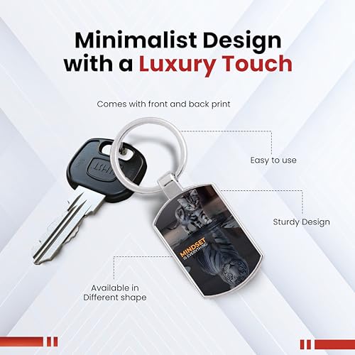Image of Premium Printed Metal Keychain for Men & Women | High-Definition Artwork Print | Durable Key Ring for Car, Bike, Home & Office Keys | Stylish Decorative Key Holder Gift