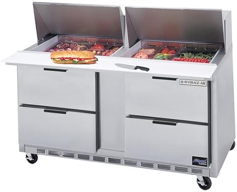 Beverage-Air Commercial Food Prep Tables 60" Sped60-18M-4