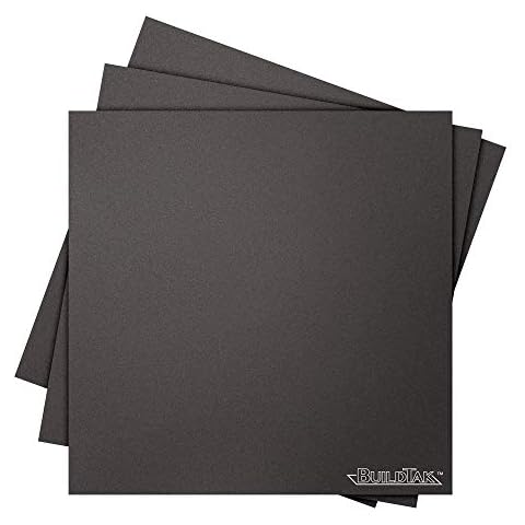 BuildTak BT08x08-3PK 3D Printing Square Build Surface, 203mm Width, 203mm Length, Black, Pack of 3 Cover