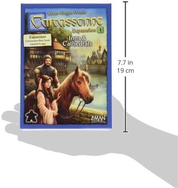Z-Man Games Carcassonne In & Cathedrals EXPANSION 1 | Board Game for Adults & Family | Strategy Medieval Adventure Board Game | For 2-6 Players | By Z-Man Games