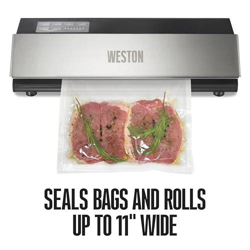 Weston 65-0501-W Professional Advantage Vacuum Sealer, 11", Stainless Steel and Black by Weston - Image 4