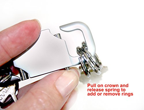 Sensi 'S' Quick Release Valet Keyring In Matte Aluminum #TOP4