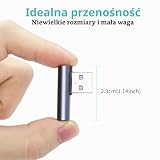 QIANRENON 90°USB 3.1 na USB C adapter USB A męski do typu C żeński łącznik kątowy 10 Gb/s OTG złącze konwertera ładowania danych do smartfona, tabletu, 2 szt
