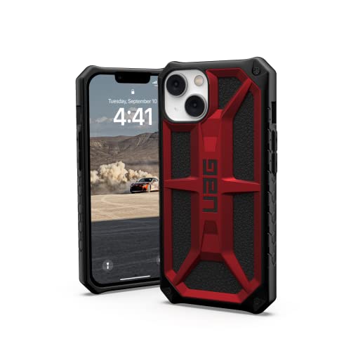 URBAN ARMOR GEAR UAG Designed for iPhone 14 Case Red Crimson 6.1" Monarch Rugged Premium Protective Cover Lightweight Slim Shockproof Dropproof Compatible with Wireless Charging by URBAN ARMOR GEAR - Used condition - US$8.02