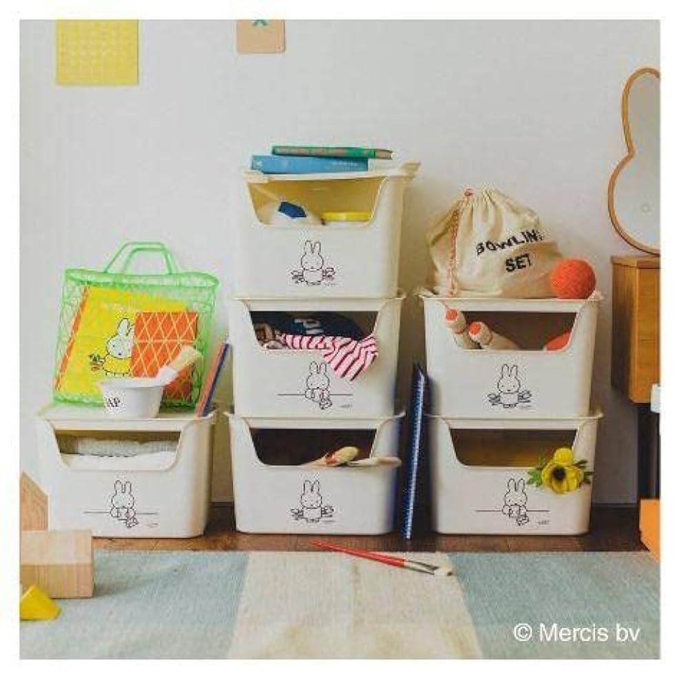 studio CLIP ミッフィー 蓋付き収納ケース 収納ボックス 2個セット Amazon｜スタディオクリップ ミッフィー 蓋 収納ボックス 2個