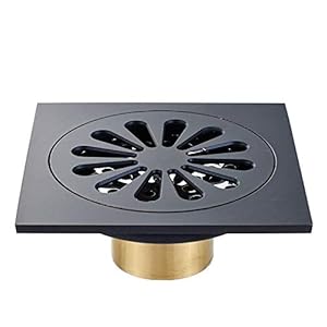 Margueras doucheafvoer van messing, vierkant, geurloos, voor badkamer