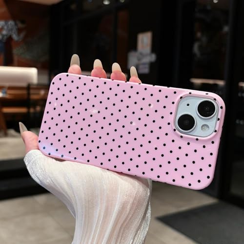 Jmltech for iPhone 11 Case Polka Dot Phone Cases Cute Aesthetic Trendy Women Chic Soft Silicone Shockproof Protective Slim Cover Burgundy Red White Dots by Jmltech - Image 7