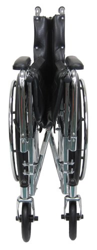 Karman Recliner Wheelchair In 20 Inch With Removable Headrest And Pillow, Chrome Frame #TOP3