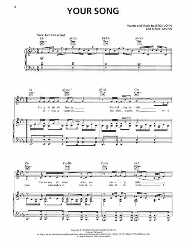 Elton John: Greatest Hits 1970-2002 Songbook (PVG) | piano, voix, guitare partitions complètes des 34 titres iconiques pour musiciens pop rock, recueil officiel des plus grands succès – vue 3