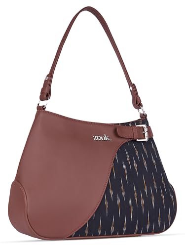 Image of ZOUK Ira Handbag | Stylish Women's Handbag | Luxury Shoulder Bag for Women | Trendy | Fancy Ladies Handbags | Small Purse for Events | Water-Resistant