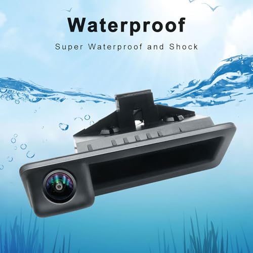 Image of Vehicle Backup Camera CCD Compatible for BMW E82 E88 E84 E90 E91 E92 E93 3 5 Series X1 5 6 320i 335i Car Rear View AHD 1080P Camera Reverse Parking Fisheye Lens Waterproof Cam Car Trunk Handle Camera