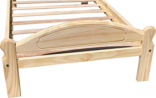 Arizona Twin-Xl Bed Solid Pine Wooden Bed Unfinished With Hardwood Slats Suitable For Boys Girls Kids Bedroom Wooden Bed Frame Easy To Assemble Single Bed #TOP4