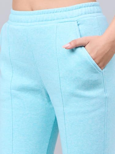 Image of 98 Degree North Women Flared Fleece Track Pants-GL1315-ALMOND