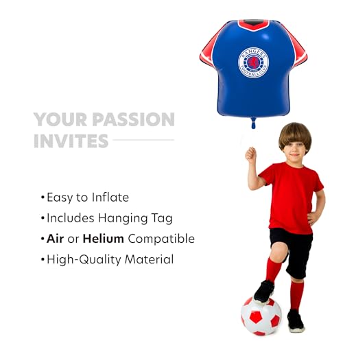 Ballons en aluminium FC Jersey - Décorations de fête sous licence officielle 52 x 53 cm (Ranger) – vue 5