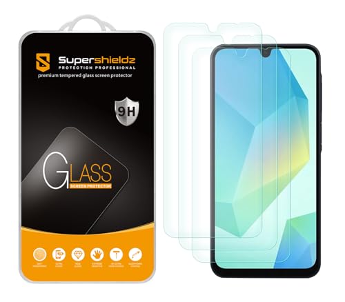 Supershieldz (3 Pack) Designed for Samsung Galaxy A16 5G Tempered Glass Screen Protector, Anti Scratch, Bubble Free by Supershieldz - Used condition - US$7.19