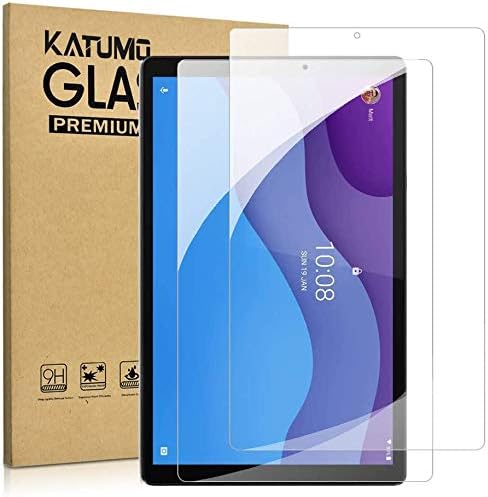 KATUMO [2 Pack Screen Protector compatible with Lenovo Tab M10 10.1 HD 2nd Gen TB-X306F/X306X HD Clear Scratch Resistant Tempered Glass Film Identify Tablet Model TB-X306X/ X306F