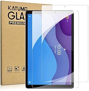 KATUMO [2 Pack Screen Protector compatible with Lenovo Tab M10 10.1 HD 2nd Gen TB-X306F/X306X HD Clear Scratch Resistant Tempered Glass Film Identify Tablet Model （TB-X306X/ X306F）