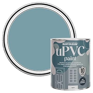 Rust-Oleum Blue uPVC Door and Window Paint in Matt Finish - Pacific State 750ml