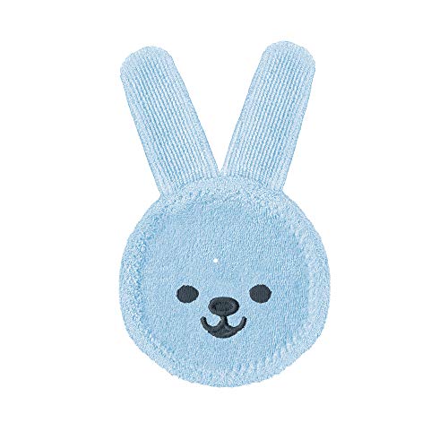 MAM Baby Oral Care Cleaning Cloth (1 Count), Rabbit Microfiber Teether Gum Cleaner Cloth for Newborns, for Teething Newborn Babies 0+ Months, Blue MAM Baby Oral Care Cleaning Cloth (1 Count), Rabbit Microfiber Teether Gum Cleaner Cloth for Newborns, for Teething Newborn Babies 0+ Months, Blue