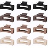 12 Pcs Medium Hair Clips - Colorful Claw Clips for Women