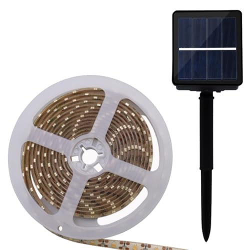 Tira LED solar azul ajustable para exteriores miniatura 1