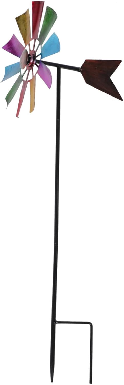 Bird Spinners Colorful Windmill Shape - 29inch Height Cute Wind Spinner - Metal Wind Spinner Whirlygigs Wind Spinners for Yard and Garden, Lawn for House