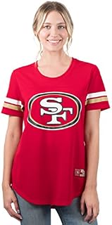 Ultra Game Women's NFL New Orleans Saints Mesh S/S Crew York Tee, San