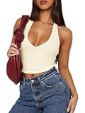 Vielseitige Tops für Jeden Anlass: Das niedliche Neckholder Crop Top eignet sich für Ausgehen, Club, Party, Straße, Freizeit, Strand, Date-Night, Urlaub, den täglichen Gebrauch und andere Anlässe. Es ist im Sommer ein sexy Top und kann im Winter als einfaches Crop Top verwendet werden.
