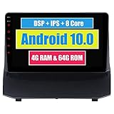 Rápido y receptivo: el último sistema operativo Android 10, pantalla táctil 2.5D IPS, Rockchip PX5 Octa-Core, CPU Coretex A53 de 64 bits con 4GB RAM y 64GB ROM le ofrecen una experiencia más rápida y fluida. La pantalla capacitiva táctil de 5 puntos le brinda una experiencia táctil suave;