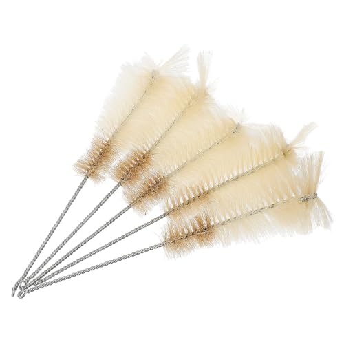 PAMINGONO - PAMINGONO Lot de 5 Brosses en Nylon pour Flacons Erlenmeyer Coniques Poils Tailles Variées pour Nettoyage de Tubes de Laboratoire pour Verrerie Chimique et Matériel Scientifique