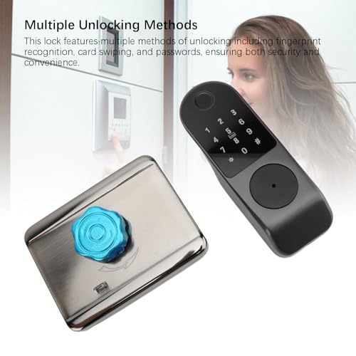 Fechadura de Porta Inteligente, Fechadura de Porta Com Impressão Digital Com Vários Métodos de Desbl