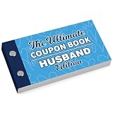 RED OCEAN Coupon Book Husband Edition | Gift For Him| Romantic Love Vouchers for Husband, Couple Gift for Valentines Day, Birthdays & Christmas | Gift For Husband, Couple, Partner