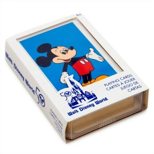 Walt Disney World 50Th Anniversary Playing Cards, Blue #TOP29