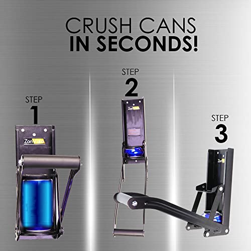 Can Crusher, Heavy-Duty Wall-Mounted Aluminum And Metal Beer Soda Seltzer Cans Compactor, Recycling Plastic Bottle Smasher #TOP2