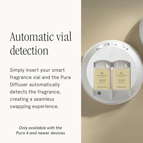 Pura x Glasshouse Home Scent Refill - Smart Air Diffuser - Hours of Luxury Fragrance per Refill - Home Essential - Clean & Safe Diffuser Fragrance - Night Before Christmas - Thumbnail 2