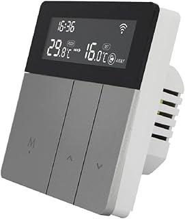 Minhe - Programmierbarer Thermostat für Tuya Smart Home System 5+2 16A Ausgangszeitperioden für elektrische Fußbodenheizung, Fußbodenheizung und wandmontierte Boiler (i8