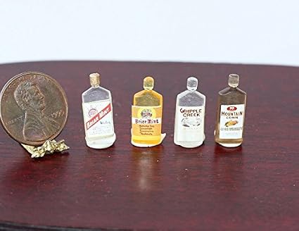dollhouse alcohol bottles