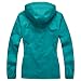 Blu Apparel Wasserdichte Regenjacke mit Kapuze für Damen (20, Blaugrün)